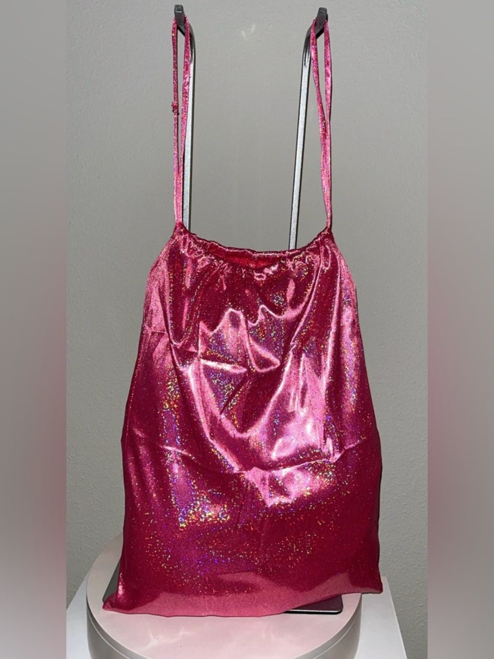 EXOTIC DANCEWEAR: Large Pink Money/Dance Bag